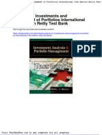 Dwnload Full Analysis of Investments and Mangement of Portfolios International 10th Edition Reilly Test Bank PDF