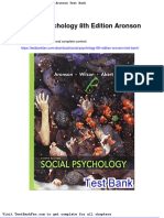 Dwnload Full Social Psychology 8th Edition Aronson Test Bank PDF