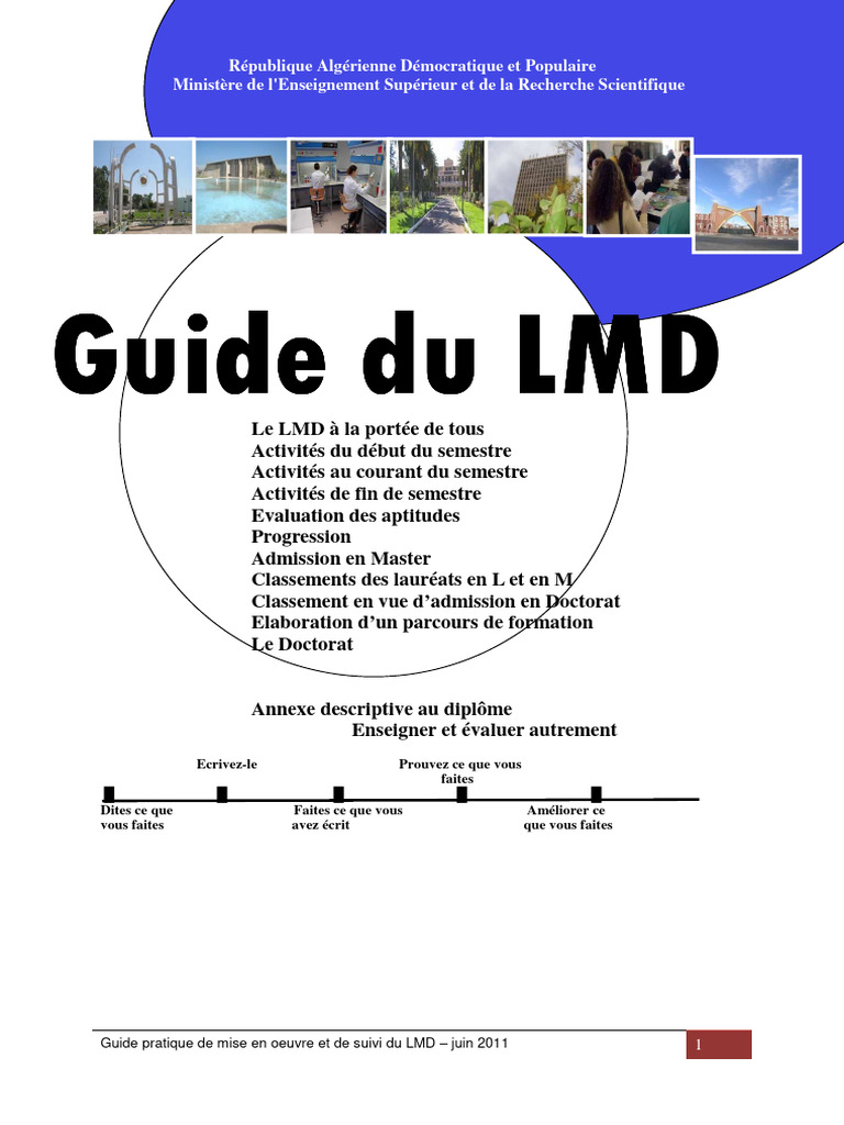Guide pratique du système LMD en RDC | PDF | Enseignement professionnel ...