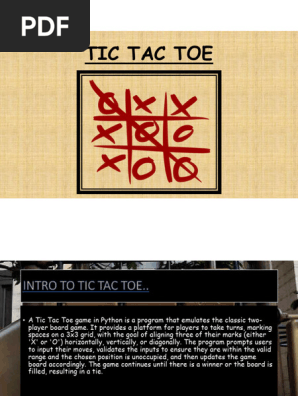 tic tac toe