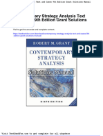 Dwnload Full Contemporary Strategy Analysis Text and Cases 9th Edition Grant Solutions Manual PDF