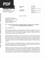 Letter To Judge Matthews