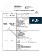 JH EcampusUpload PortionPaper Revised Second Term SA Timetable and Portion STD 9 March 23