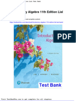 Dwnload Full Introductory Algebra 11th Edition Lial Test Bank PDF