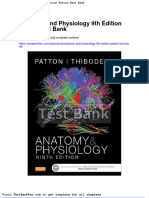 Dwnload Full Anatomy and Physiology 9th Edition Patton Test Bank PDF