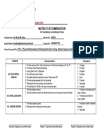 01 Matrix of Recommendation Albao