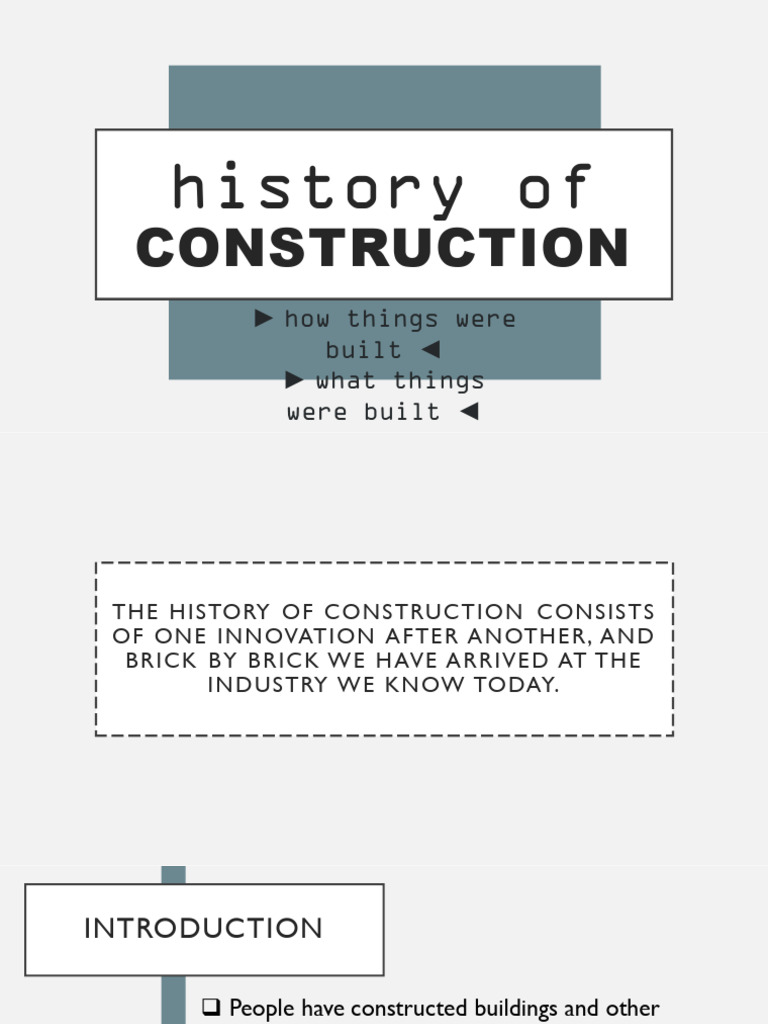 02 History of Construction | Download Free PDF | Brick | Gothic ...