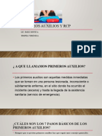 Primeros Auxilios y RCP Cuidados No Terapeuticos en Adulto Mayor