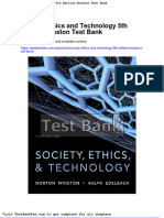 Dwnload Full Society Ethics and Technology 5th Edition Winston Test Bank PDF