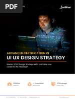 UI UX Design Strategy (Advanced Certification)