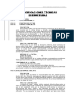 01 Especificaciones Estructuras Sur