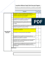 Check List. Seguridad Cadena de Suministro Walmart r0