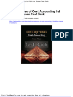 Dwnload Full Cornerstones of Cost Accounting 1st Edition Hansen Test Bank PDF