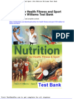 Dwnload Full Nutrition For Health Fitness and Sport 10th Edition Williams Test Bank PDF