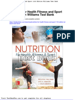 Dwnload Full Nutrition For Health Fitness and Sport 11th Edition Williams Test Bank PDF