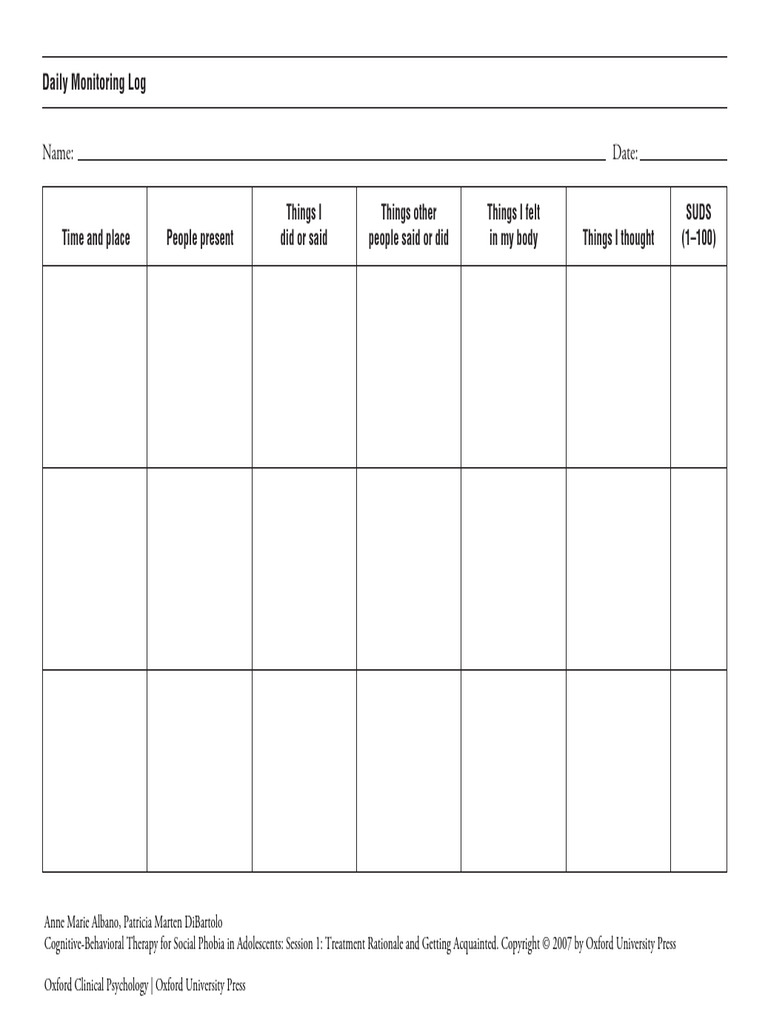 Daily Monitoring | PDF