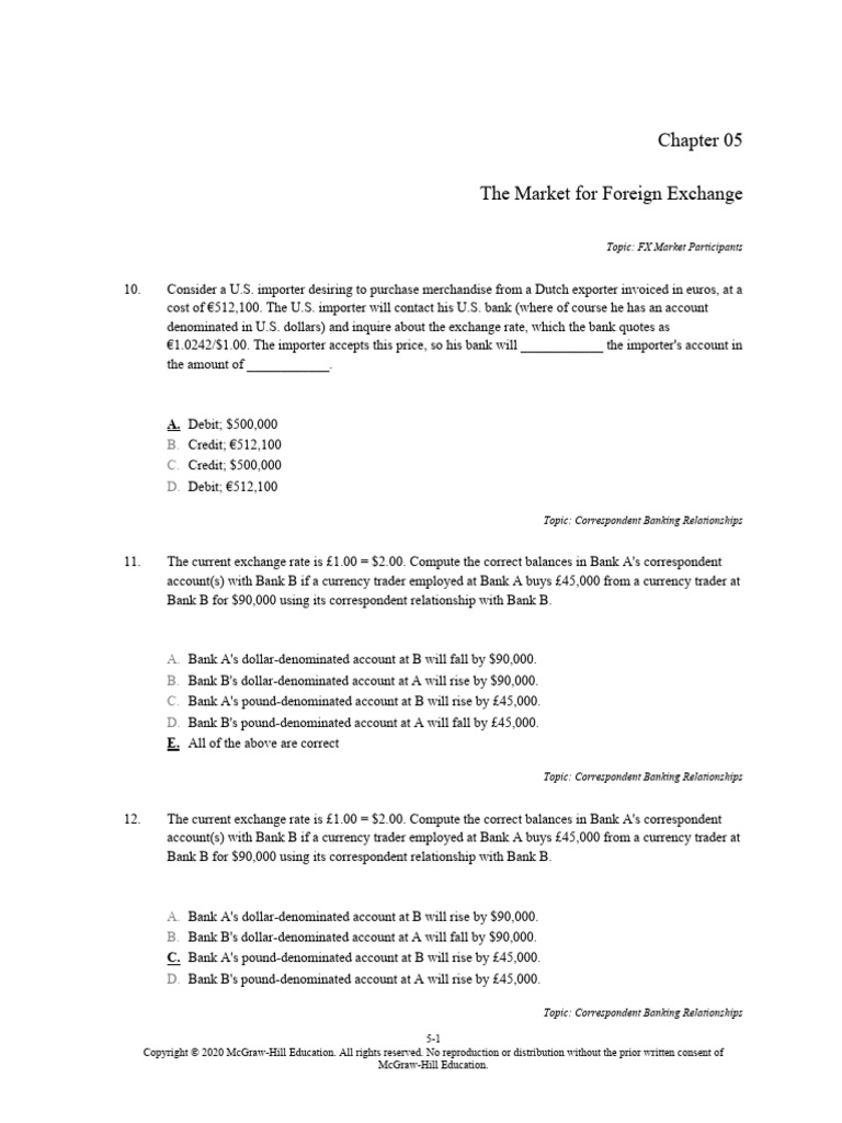 International Financial Management Chapter 4 | PDF | Exchange Rate |  Foreign Exchange Market