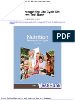 Dwnload Full Nutrition Through The Life Cycle 5th Edition Brown Test Bank PDF