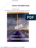 Dwnload full Corporate Finance 12th Edition Ross Test Bank pdf