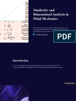 Similarity and Dimensional Analysis in Fluid Mechanics