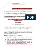 Ley de Pensiones para Los Trabajadores Del Gobierno Del Estado de Oaxaca (Dto Ref 1264 Aprob LXIV Legis 15 Ene 2020 PO 7 XXVII Secc 15 Feb 2020)
