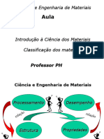 (20160908174438) PH - Aula - Introdução À Ciência Dos Materiais e Classificação