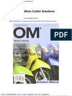 Dwnload Full Om 4 4th Edition Collier Solutions Manual PDF