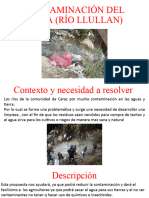 Contaminación Del Agua (Río Llullan)