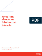 Rogers Terms of Service and Other Important Information