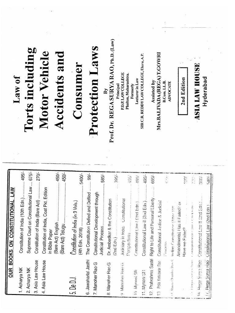 Law Of Tort Book English 1 16 Pdf