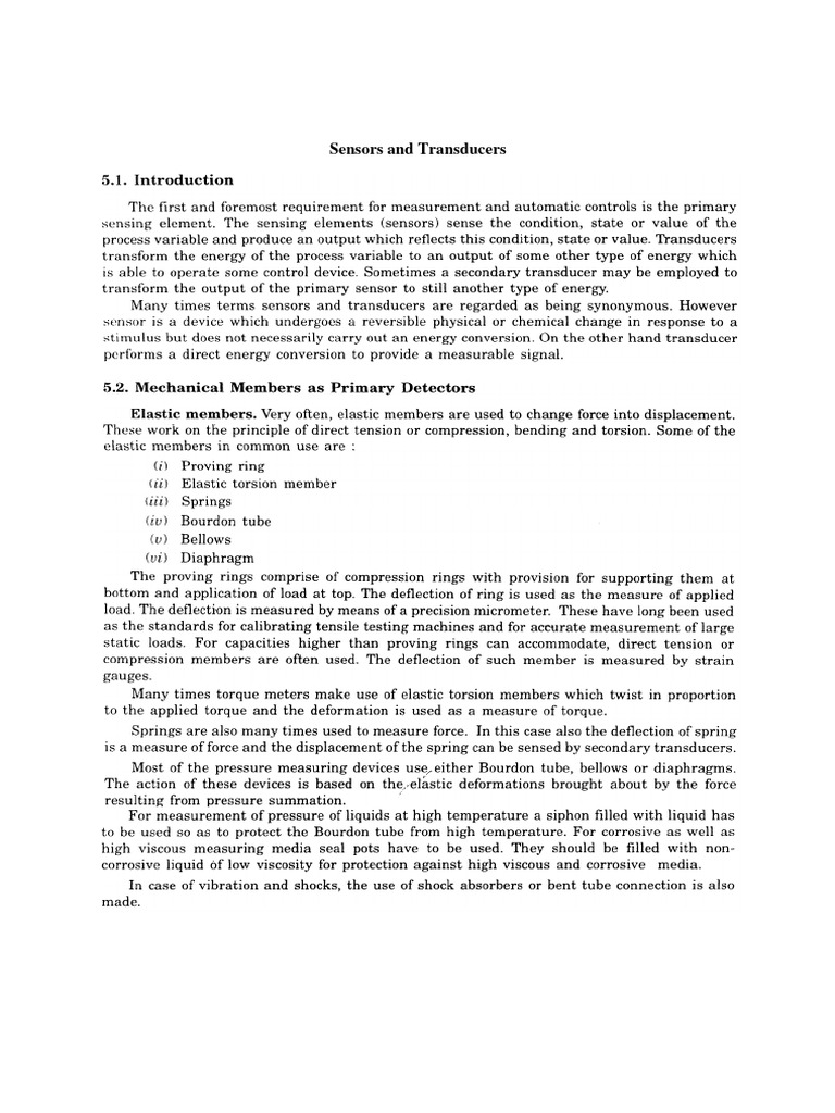 Sensors and Transducers PDF