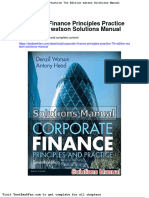 Dwnload Full Corporate Finance Principles Practice 7th Edition Watson Solutions Manual PDF