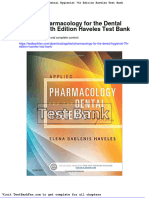 Dwnload Full Applied Pharmacology For The Dental Hygienist 7th Edition Haveles Test Bank PDF
