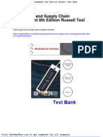 Dwnload Full Operations and Supply Chain Management 8th Edition Russell Test Bank PDF