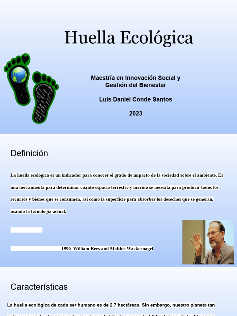 Huella Ecológica: Impacto y Cálculo | PDF | Naturaleza | Entorno natural
