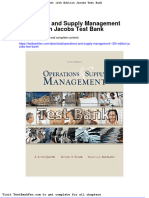 Dwnload Full Operations and Supply Management 12th Edition Jacobs Test Bank PDF