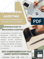 Behavioural Auditing - Tec 3 (Sivaram K)