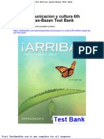 Dwnload Full Arriba Comunicacion y Cultura 6th Edition Zayas Bazan Test Bank PDF