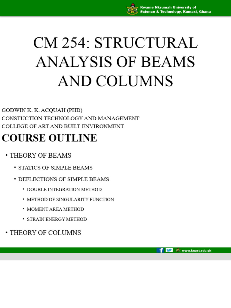 Structural Analysis of Beams and Columns | PDF | Buckling | Beam ...