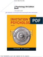 Dwnload Full Invitation To Psychology 5th Edition Wade Test Bank PDF