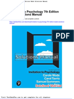 Dwnload Full Invitation To Psychology 7th Edition Wade Solutions Manual PDF