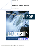 Dwnload Full Art of Leadership 5th Edition Manning Test Bank PDF