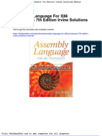 Dwnload Full Assembly Language For x86 Processors 7th Edition Irvine Solutions Manual PDF
