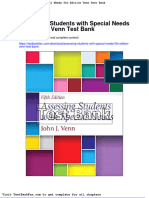 Dwnload Full Assessing Students With Special Needs 5th Edition Venn Test Bank PDF