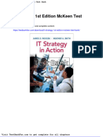 Dwnload full It Strategy 1st Edition Mckeen Test Bank pdf