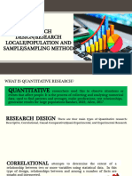 Research Design-Research Locale - Population and Sample-Sampling Method