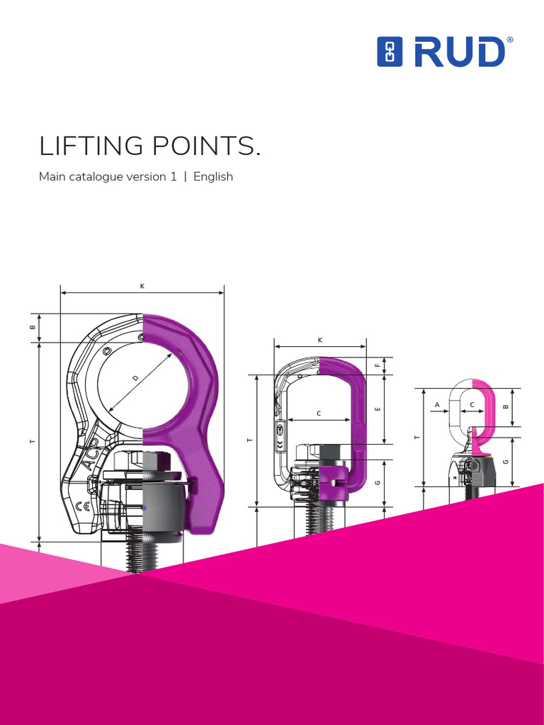 RUD Lifting Points Catalogue Overview | PDF | Screw | Welding