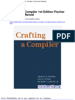 Dwnload Full Crafting A Compiler 1st Edition Fischer Solutions Manual PDF