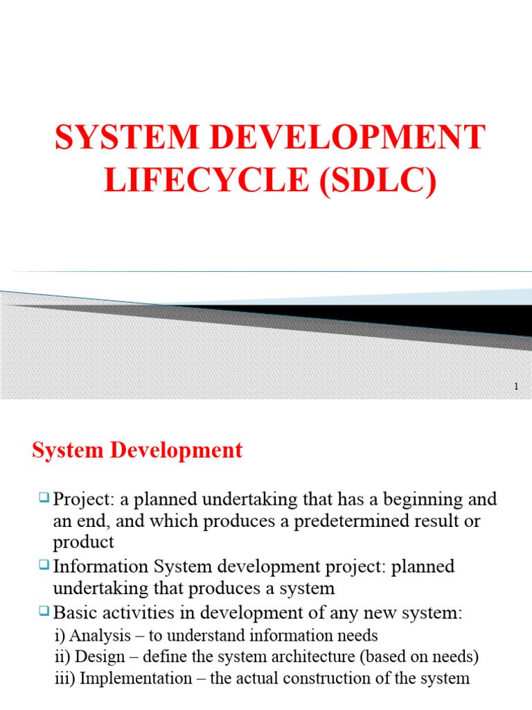 Systems development life cycle visual data 4