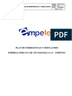 Plan de Emergencias Empetec Sac